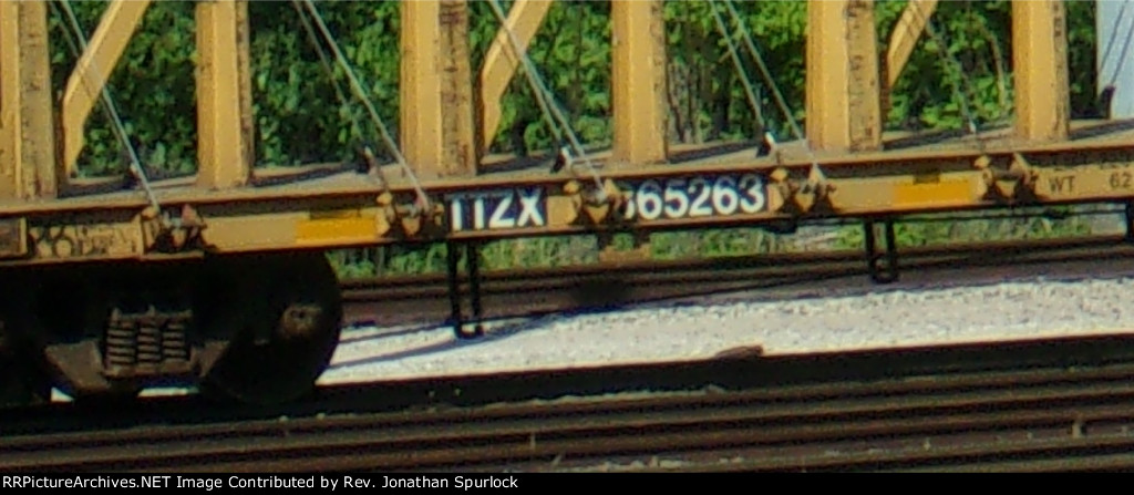 TTZX 865263, detail of car number